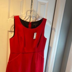 Red cocktail or professional dress.